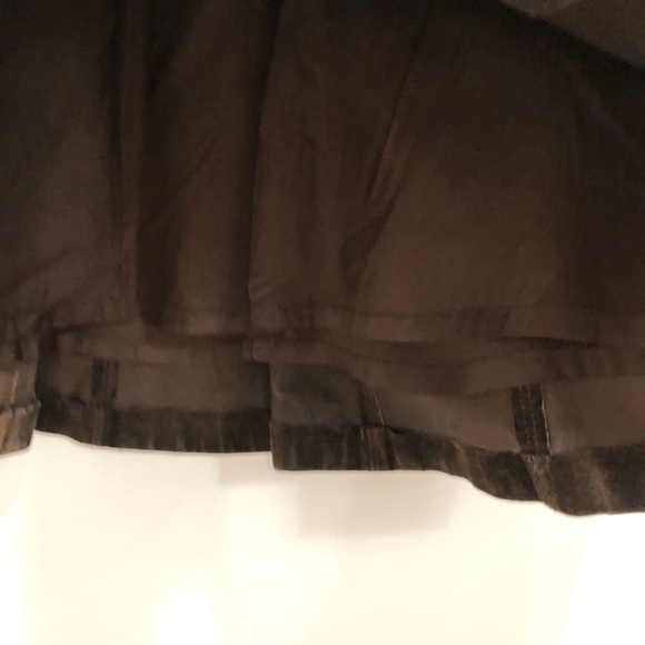 ATL Studio Brown Suede Trumpet Skirt Sz. 0 - Picture 4 of 8